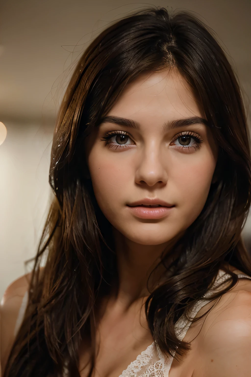(highest quality,8k,hyper-realistic,photo-realistic:1.2), RAW photo, small smile, hyper realistic, super detailed, fine skin, soft lighting, Scattered beneath the surface, realistic, masterpiece, Complex, high detail, film photography, soft focus, Turkish girls, naked, Turkish girls, sensual 