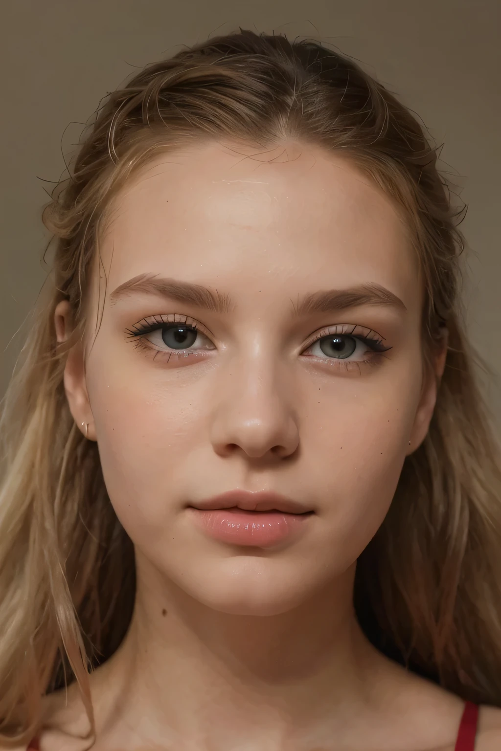 photography of one (Dasha Vitya:1), 20 year old woman, perfect face, masterpiece, blond:2, petite,  [(extremely detailed:1.5)|(matte:1.7)|healthy] human skin', (extremely detailed face:1.5), ([(realistic:1.125)|(matte:1.125)|extremely detailed|natural|beautifully styled] human hair:1.5), ([gorgeoueautiful|sexy] [eyeace|lips|woman]:1.5), (large [hipake lipreasts]:1), human skin has [visible|[(wrinkles:0.625)|small pores]], ([human [head|hair|chest|hips|legeet]|well drawn|present| visible] in frame:1.25), cute nose, Russian, oval face, full body pose, pony tail