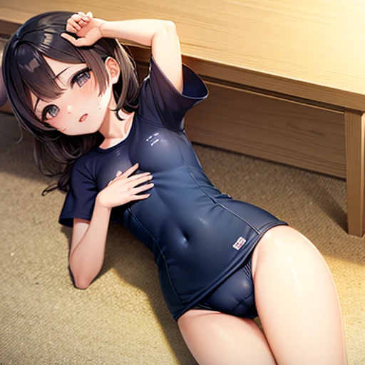 sexy、small breasts、school swimwear、、share