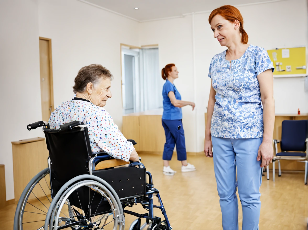 Disabled people, Poland, care, rehabilitation, people, patients, rehabilitation center