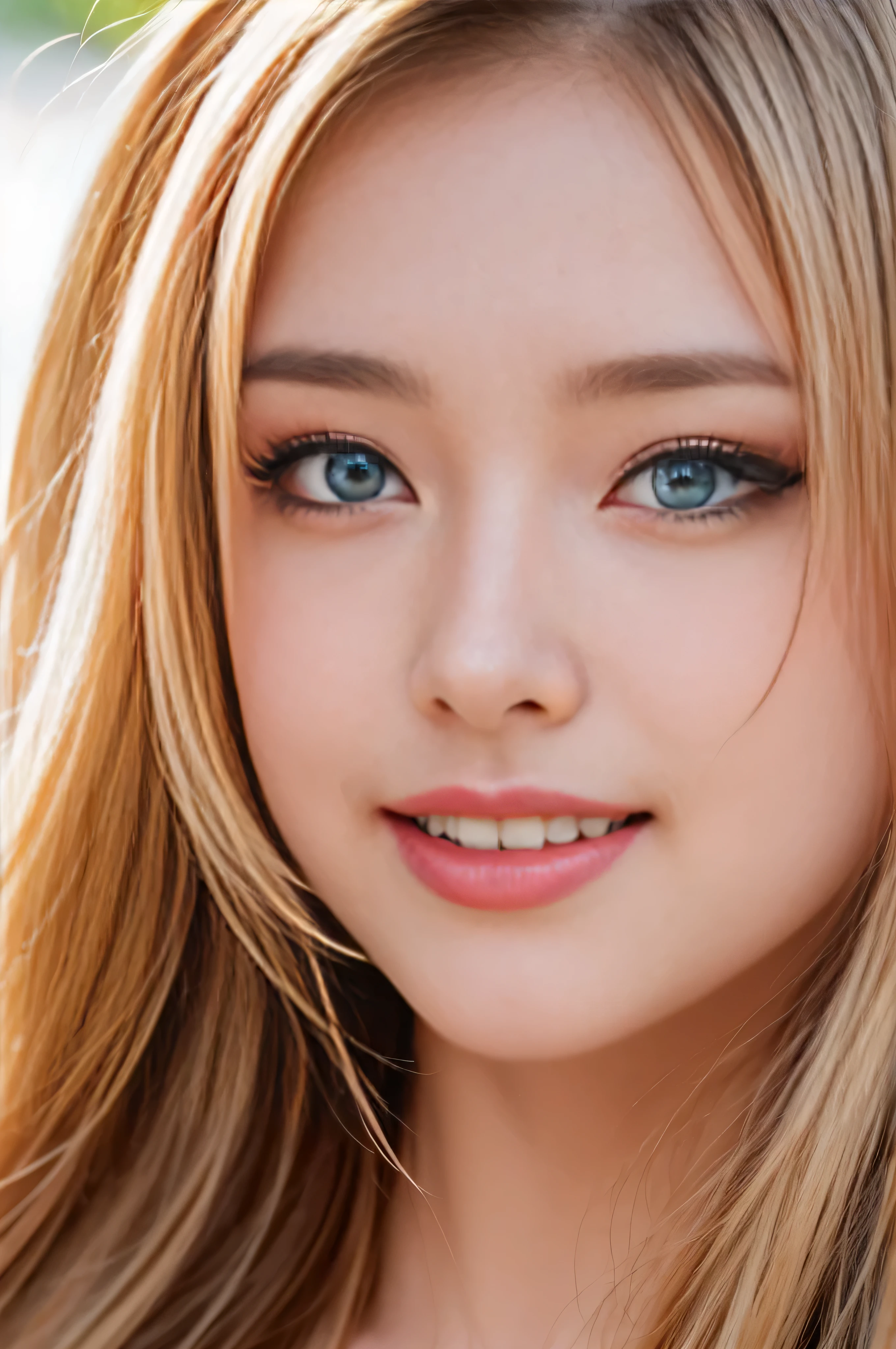 highest quality、High resolution、Super detailed、masterpiece、Live shooting:2、real:2、photorealistic:2、very delicate and beautiful、fine details、textured skin、beautiful caucasian、solo、Super beautiful, Makeup, Ecstatic expression, lecherous expression, temptation expression, Flowing layered white shiny blonde hair, Glowing big blue eyes, Seductive moist pink lips, perfect proportions, (close up of face:1.7)