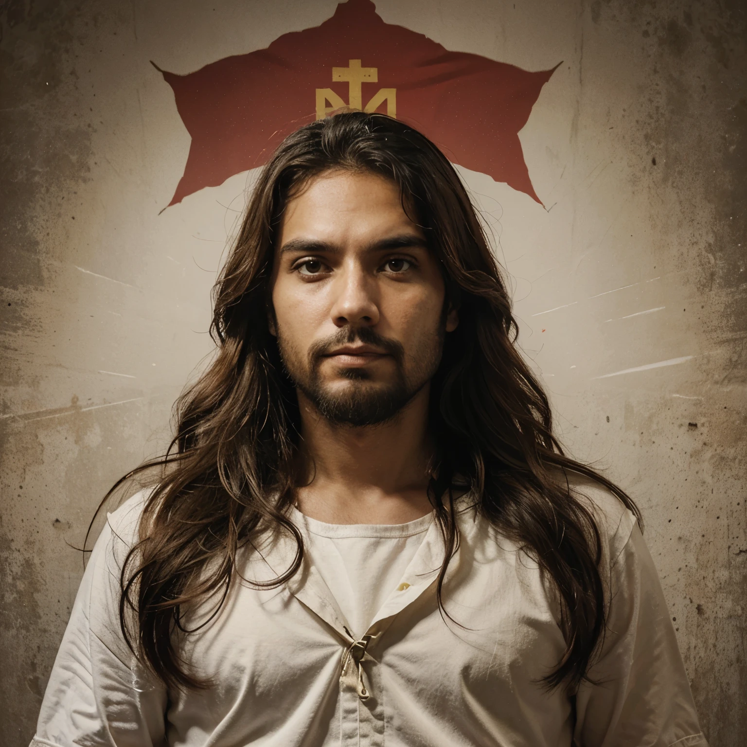 (melhor qualidade, illustration) jesus Cristo, revolutionary, comunista 
