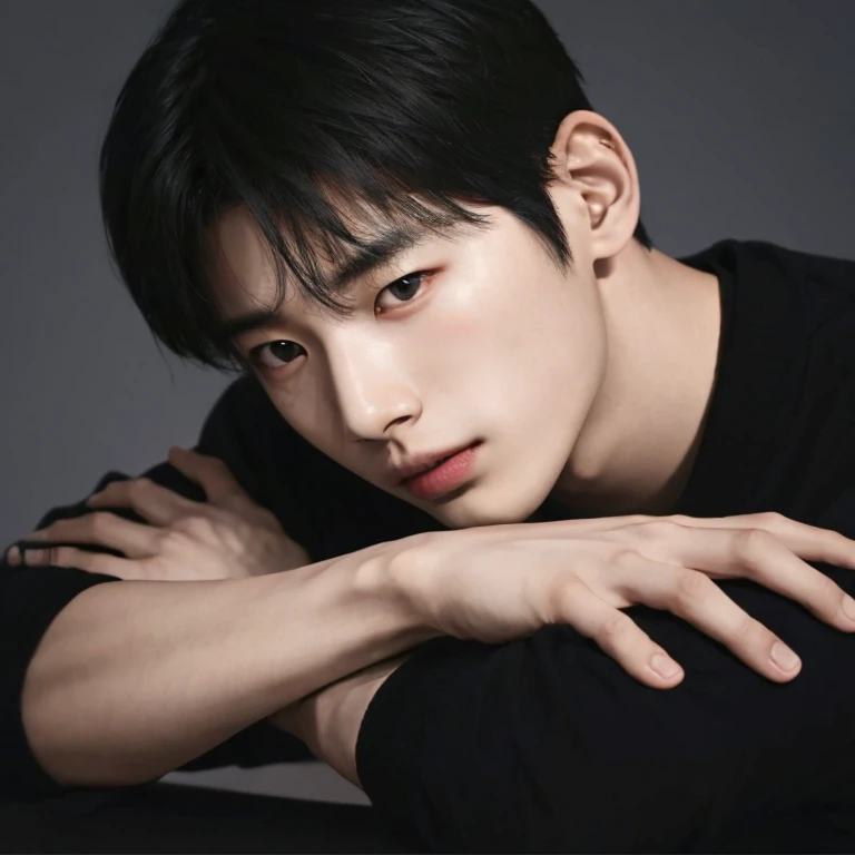 Imagen arafed de un joven con una camisa negra y una camisa negra., Jinyoung Shin, inspirado por Zhang Han, cai xukun, Won Bin Lee, heise jinyao, kim doyoung, Siwoo Kim, hyung tae, de mi parte, yanjun chengt, hong junio hyung, Jung Jaehyun, hombre surcoreano, inspirado en jeonseok lee