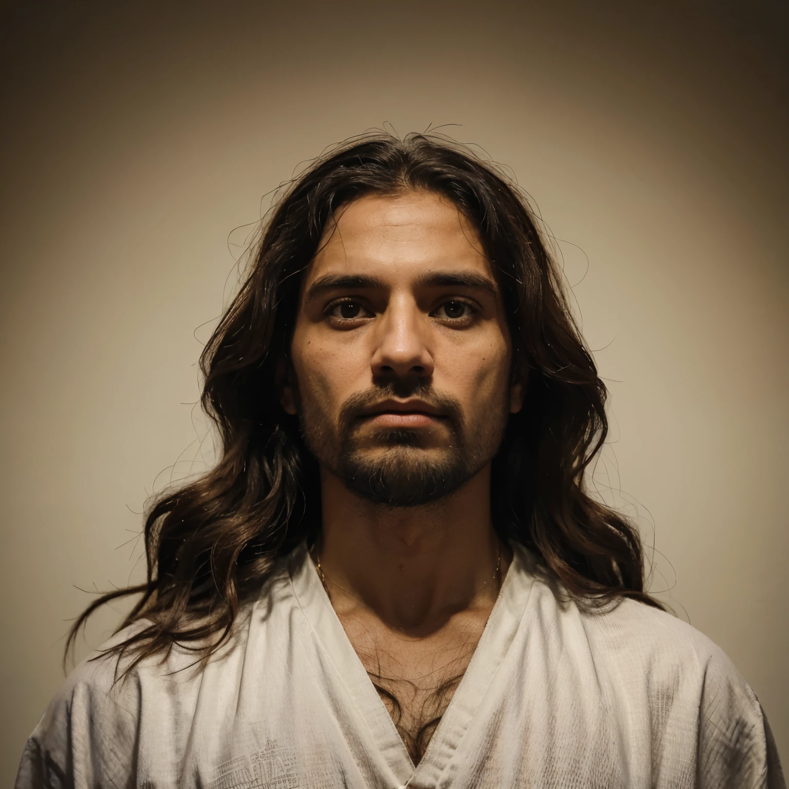 An illustration of poor Jesus Christ in street clothes. Representing a militant of liberation theology in Brazil. Doctrine of the Catholic left.