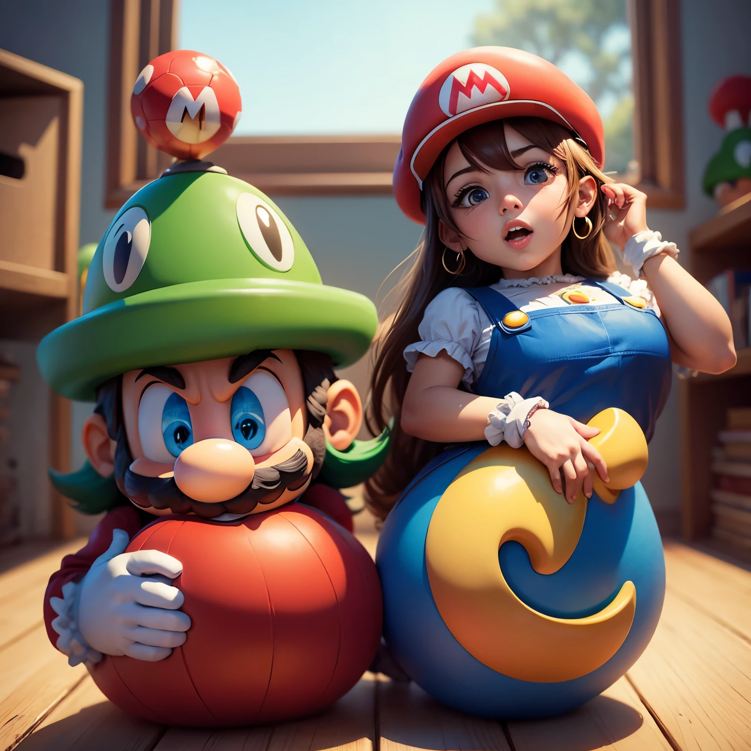 Mario bros con un humano