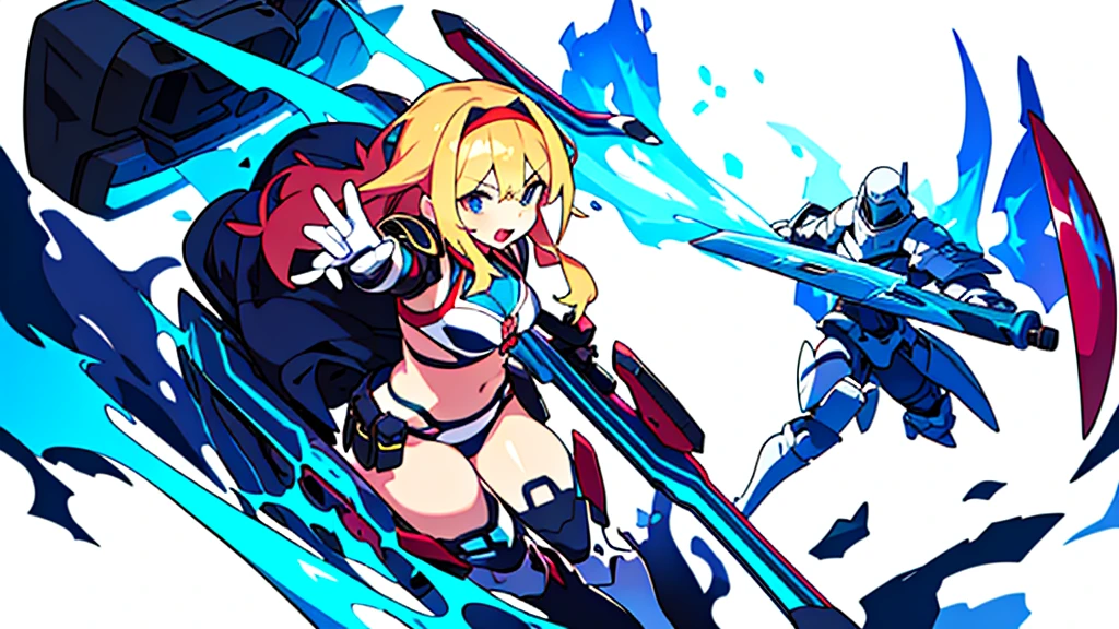 1girl, solo, cool,spread both arms, Virtual space,cybernetic,high quality, super detailed,beautiful paint