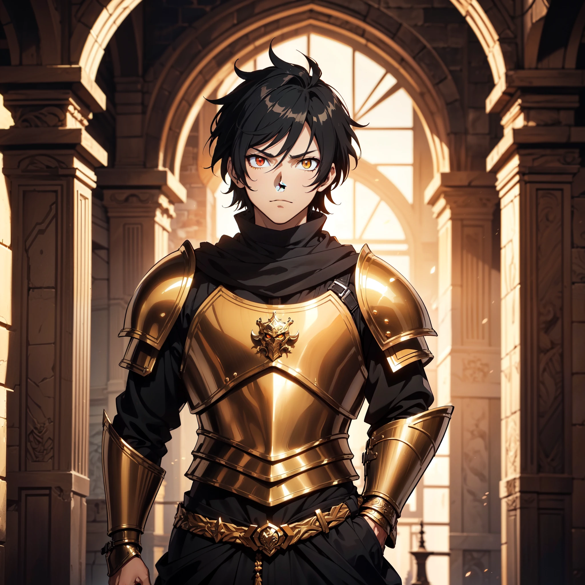 128K Ultra High Definition,
128K Ultra High Quality,
128K Ultra High Resolution,
Best Definition,
Best Quality,
Best Resolution,
Perfectly Detailed,
Perfectly Designed,
Extremely Detailed,
Extremely Designed,
Hyper Detailed,
Hyper Definition,
Hyper Quality,
Hyper Resolution,
Masterpiece,
(((Anime))),
Body Shot,
(((Boy))),
Handsome,
Muscular Body,
(((Black Short Hair))),
(((Orange Eyes))),
(((Hyper Detailed & Perfectly Designed With Ultra High Quality Bronze Warlord Armor))),
(((Inside Of Medieval Royal Palace Background Scenery))),