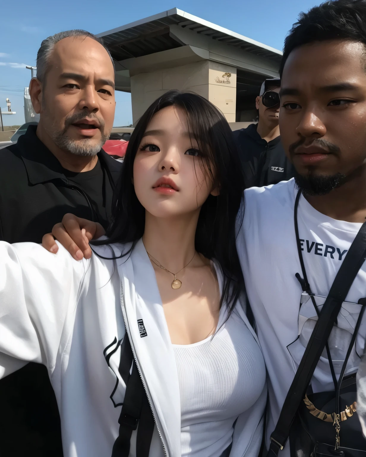 Wonyoung from IVE face, foto realista, ultra HD, 8k, big juicy lips 