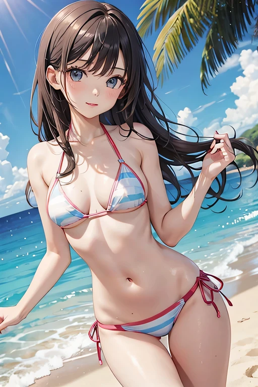 thin waist. bikini girl. cute
