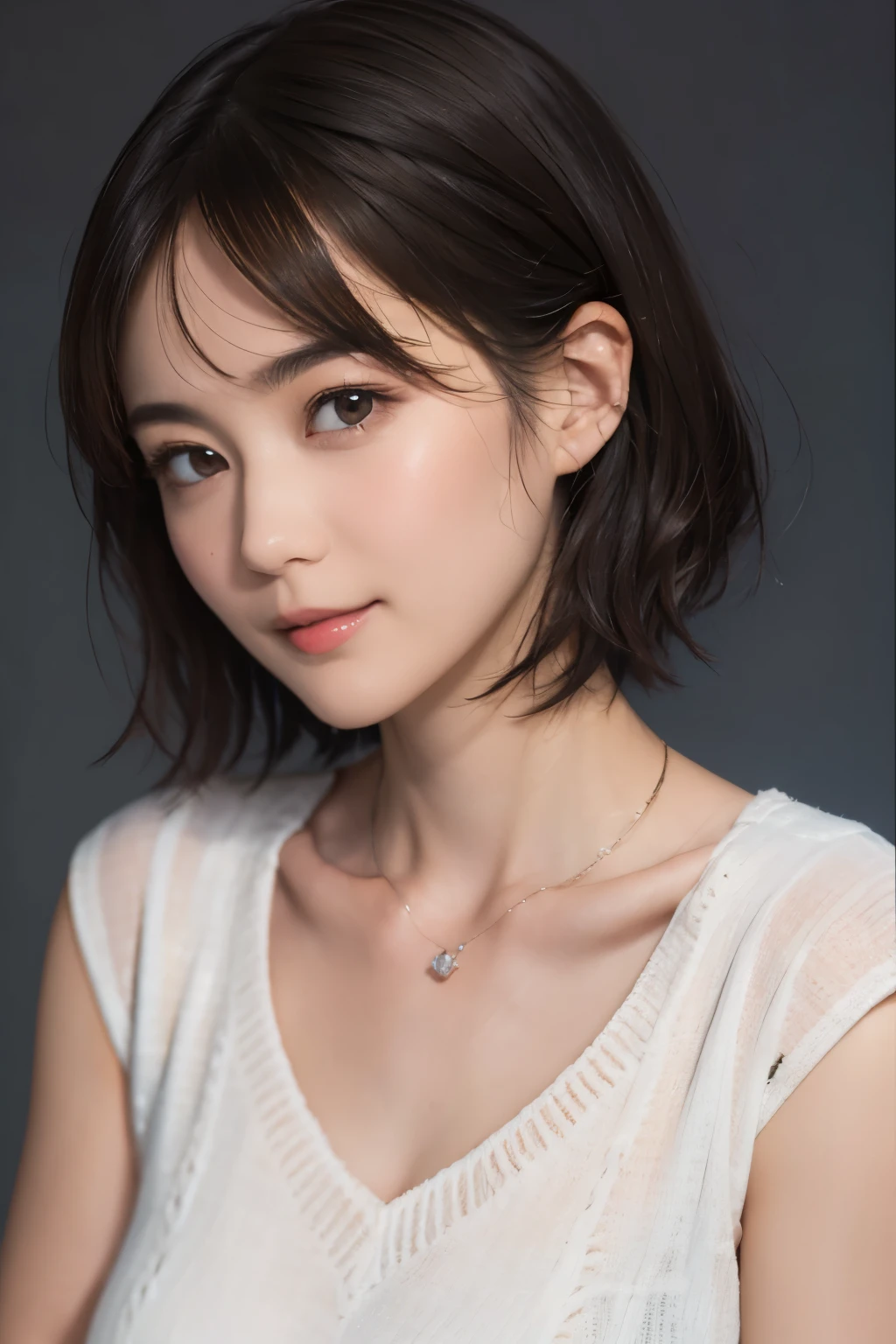 144
(20 year old woman,Are standing), (surreal), (High resolution), ((beautiful hairstyle 46)), ((short hair:1.46)), (gentle smile), (breasted:1.1), (lipstick)
