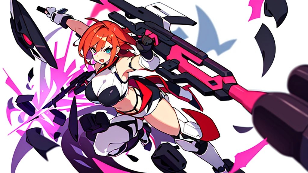 pregnant battle bunny miss Fortune, fancy tight white ornate dress, red hair, cleavage, wants to have sex with me