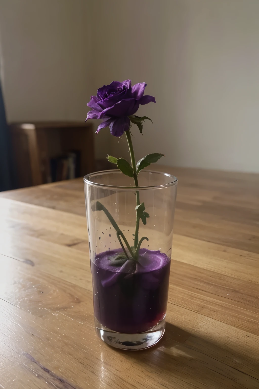 ((melhor qualidade)), ((obra de arte)), (detalhado) ((roxo e rosa)), um vaso com girassol 