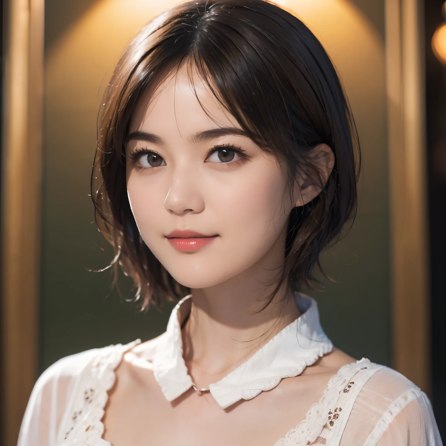 144
(20 year old woman,Are standing), (surreal), (High resolution), ((beautiful hairstyle 46)), ((short hair:1.46)), (gentle smile), (breasted:1.1), (lipstick)
