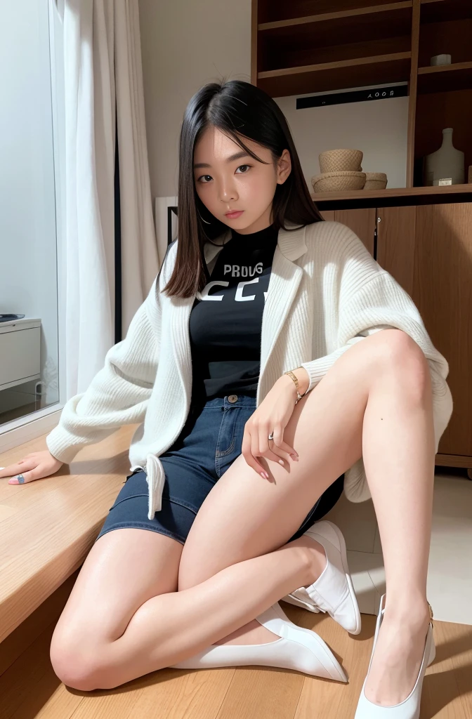 White socks, lace, girl in JK
