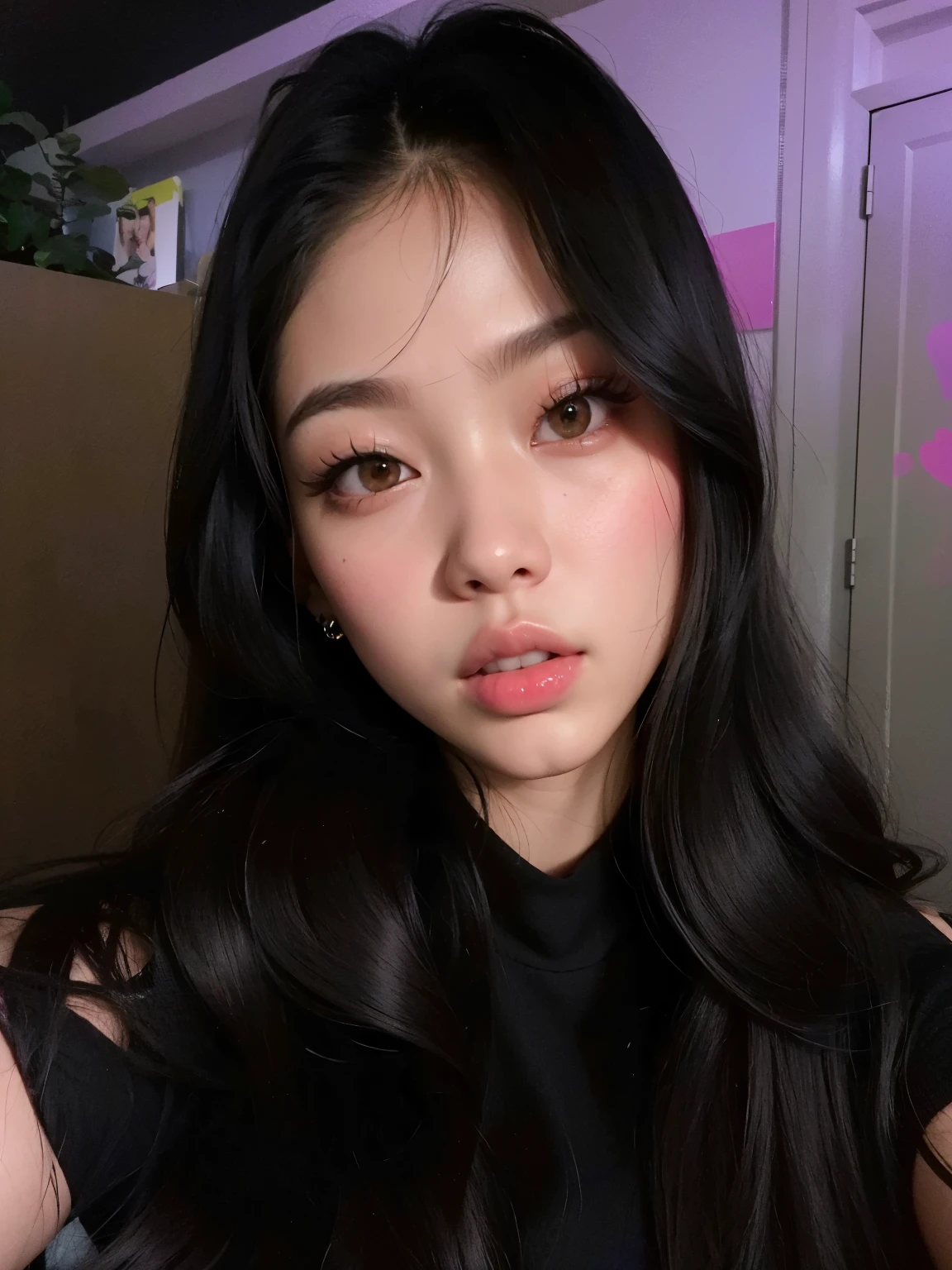 mulher arafed com cabelo preto longo e um top preto, jennie blackpink, Jennie Kim, portrait of jennie do blackpink, Ulzzang, adorable and pale korean face, Menina coreana, Kim Jennie, Jennie Kim, blackpink jennie