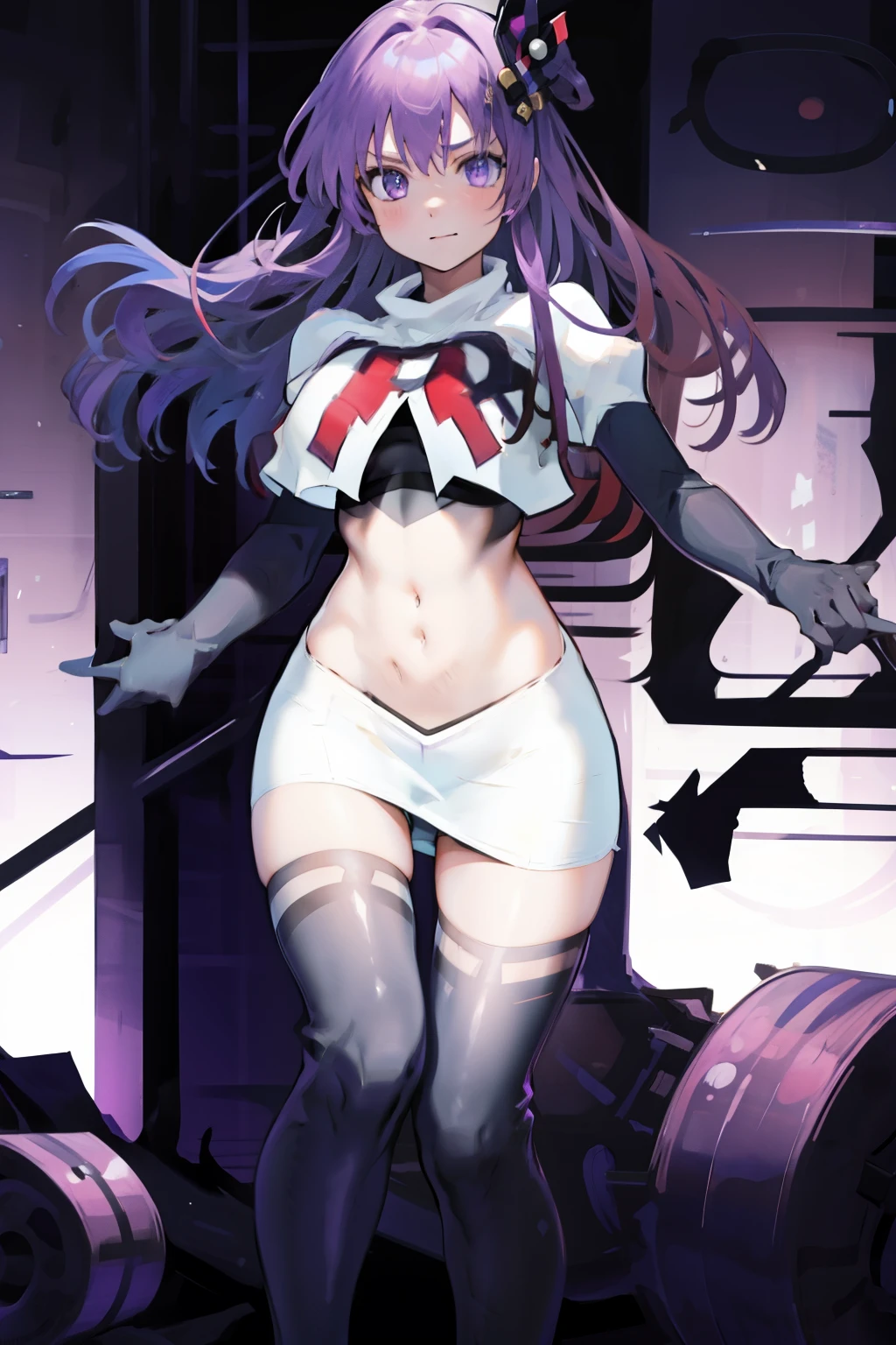 sexy anime big breasts nsfk poses thighs without clothes +18
