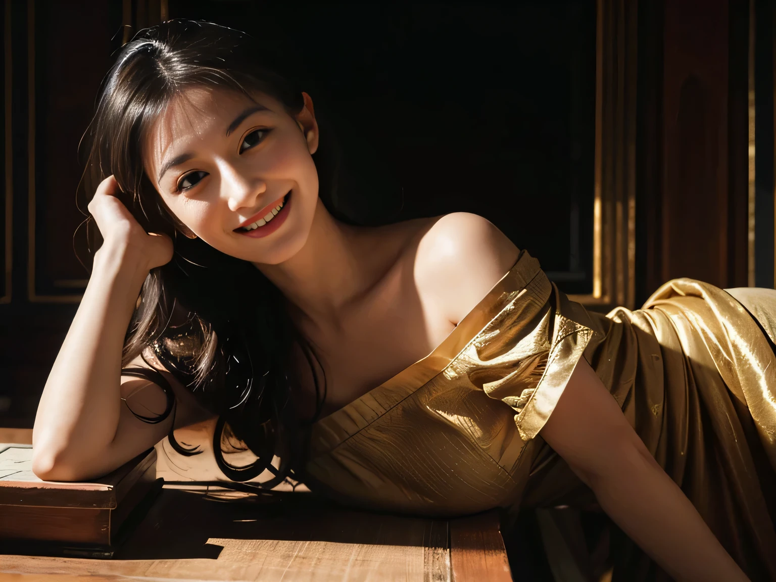 female mathematician,Ancient Greek costumes,Astronomical machinery,antique,A smile,,Sweet and seductive appearance.、Caravaggio's paintings、Chiaroscuro of Caravaggio,,Cute smile, Expression of ecstasy,erotic,A sexy