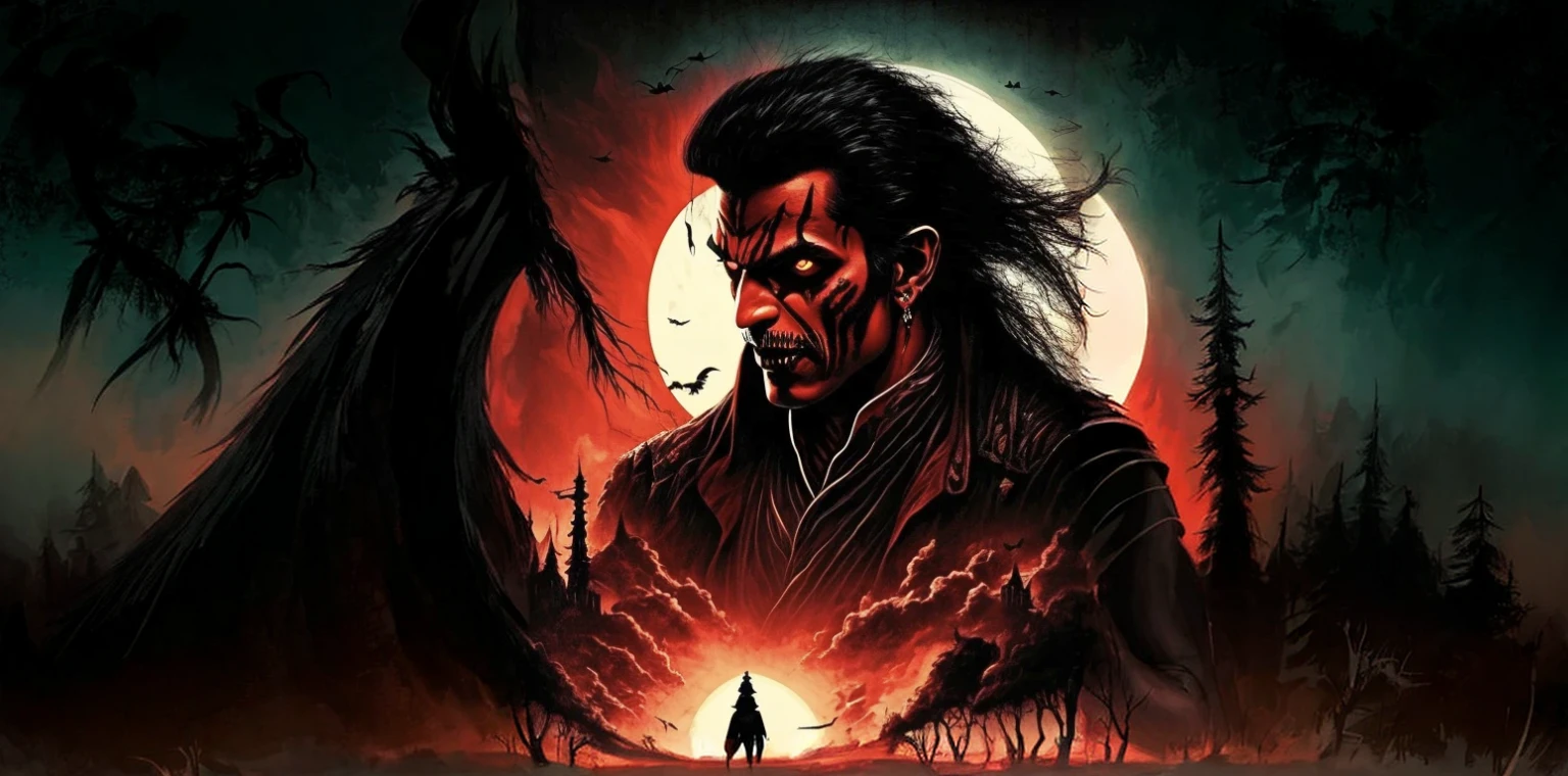 Indian vampire theme horror at night