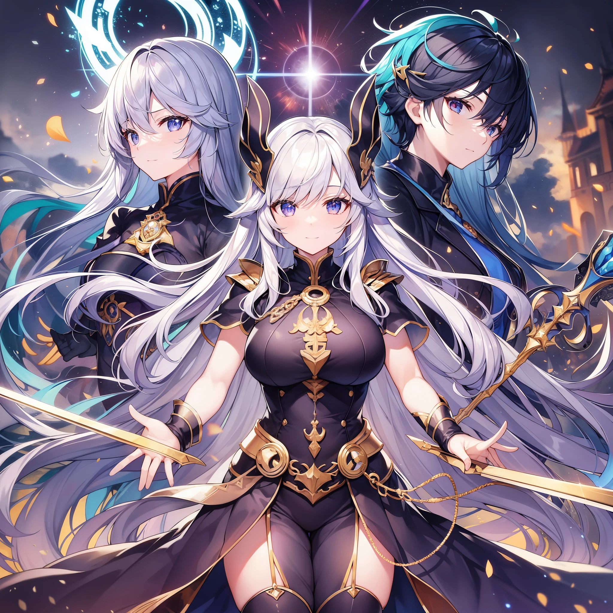 highest quality、masterpiece、detailed、Fate/Grand/Order、Heroic Spirit Summon、Basically silver and iron。 The Foundation Stone and the Grand Duke of the Covenant。
A wall for the falling wind。 The four gates are closed、Come out from the crown、王国に至る三叉路は循環せよ
Close it(Let's see)。Close it。Close it。Close it。Close it。
repeat five times。
just、Destroy the time of fulfillment――――I tell you。
your body is under me、My fate is in your sword。
Follow the path of the Holy Grail、This meaning、If you follow this principle, respond by making your oath here.。
I am the one who becomes the good of all things in eternity.、
I am the one who causes all the evil in the eternal world.。
You are the seven heavens that are clothed with the three greatest words of wisdom.、
Come from the circle of deterrence、Guardian of the scales