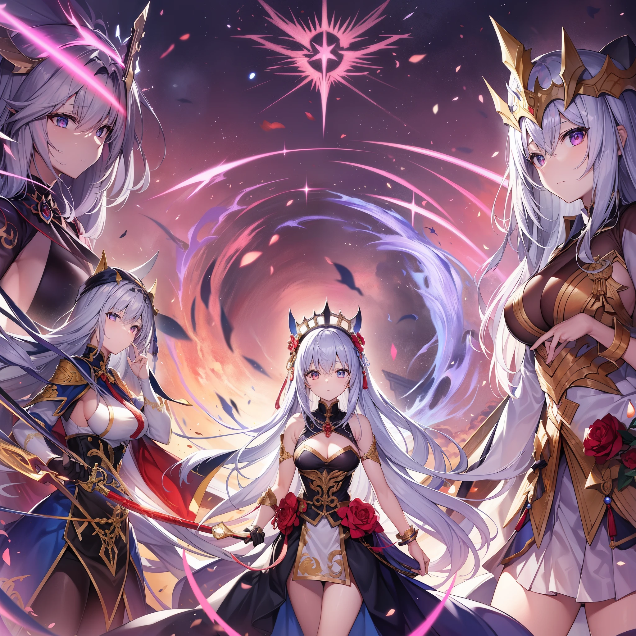 highest quality、masterpiece、detailed、Fate/Grand/Order、Heroic Spirit Summon、Basically silver and iron。 The Foundation Stone and the Grand Duke of the Covenant。 A wall for the falling wind。 The four gates are closed、Come out from the crown、王国に至る三叉路は循環せよ Close it(Let's see)。Close it。Close it。Close it。Close it。 repeat five times。 just、Destroy the time of fulfillment --- Tell。 your body is under me、My fate is in your sword。 Follow the path of the Holy Grail、This meaning、If you follow this principle, respond by making your oath here.。 I am the one who becomes the good of all things in eternity.、 I am the one who causes all the evil in the eternal world.。 You are the seven heavens that are clothed with the three greatest words of wisdom.、 Come from the circle of deterrence、Guardian of the scales