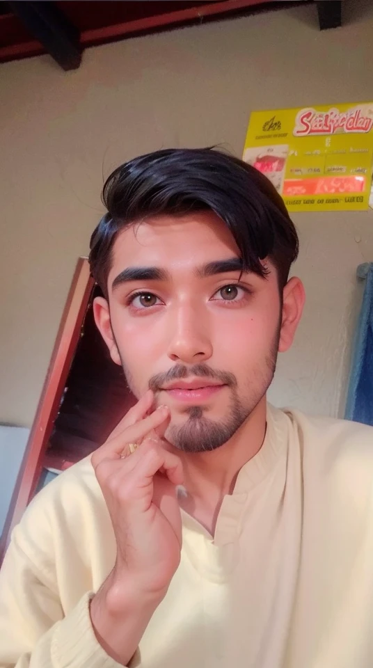 Change body style handsome boy with sumal beard