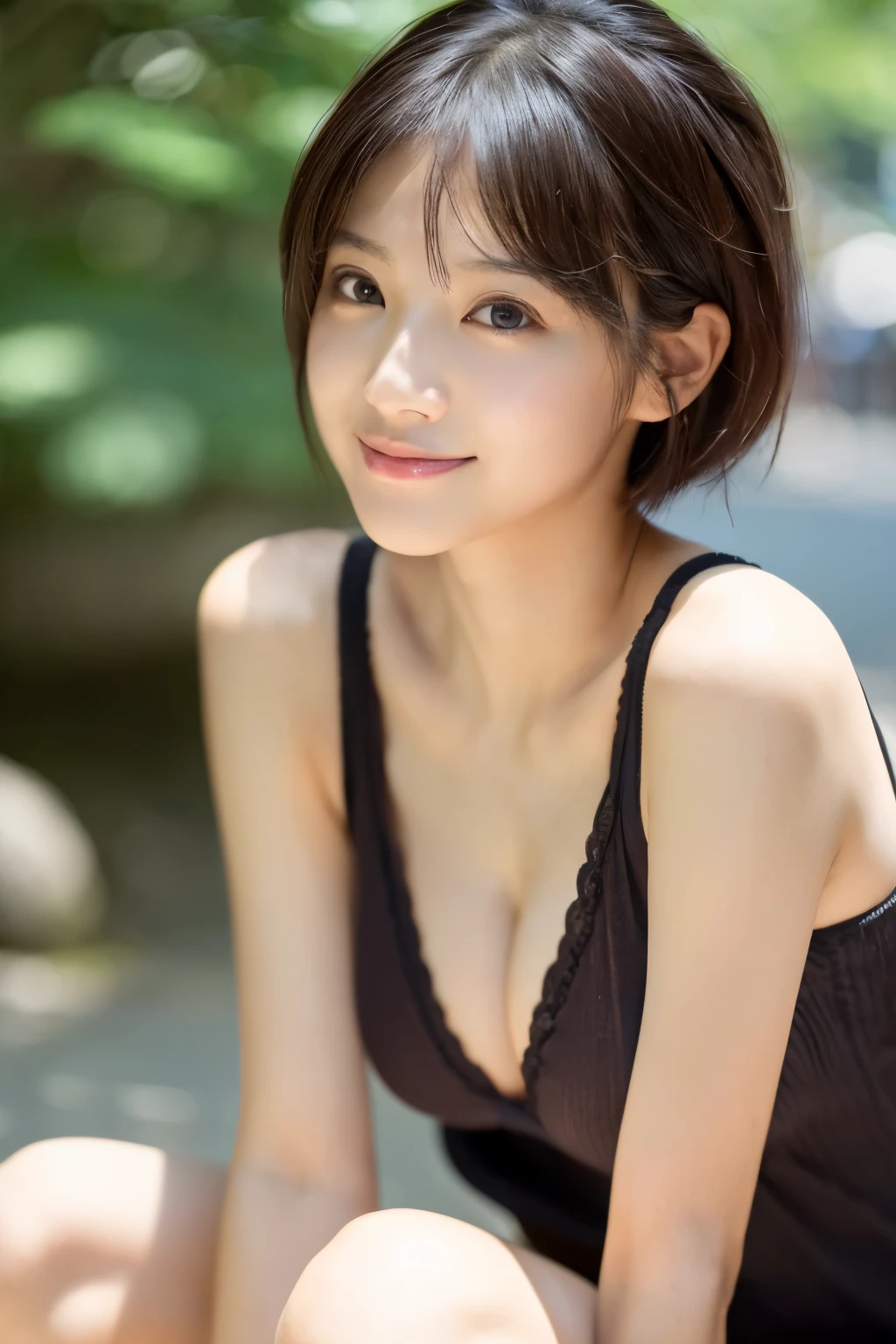 (masterpiece:1.3), High resolution, Super detailed, Highly detailed CG Unity 8K wallpaper, realistic, photo-realistic, RAW photo, (beautiful detailed face), white skin, realistic skin, 細かい布of質感, 詳細な髪of質感, Supermodel, beautiful face, Accurate, anatomically correct, 非常に詳細な顔と肌of質感, 自然な首of長さ, (beautiful hand air skin:1.2), thin legs, thin legs, sexy thighs,
break,
fine eyes, symmetrical eyes, 青色of目, double eyelid, thin eyebrows, (glossy lips:1.4), (gentle smile:1.2),
break,
(とてもかわいい女of子:1.3), (ロイヤルブルーofセータードレスof上に白いニットofロングコートを着ています:1.2), (Strap Sundaresium Large Breast Breast, 形of良い胸, slender body shape:1.1),
(layered hairstyles, 濃い茶色of髪, ウェーブofかかった髪), (short hair:1.2),
break,
(squat with your chin lifted and your legs closed:1.2), (At the ginkgo tree avenue:1.2), ((紅葉of景色を眺める:1.3)),
((日本of「Kyoto」of「Lanshan」in:1.2)), (上半身ofショット:1.2), ((looking at the viewer:1.2)), ((From before:1.3)),