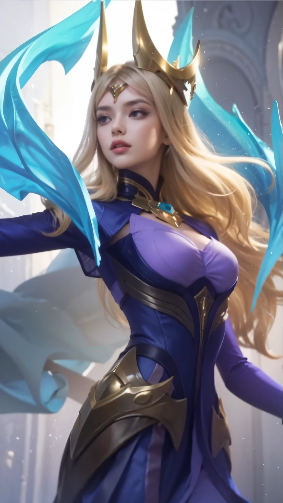 long blond hair woman in purple dress, elegant glamorous cosplay, glamorous cosplay, money, blonde princess, money as a super villain, gorgeous cosplay, alexa grace, Epic battle fantasy Natalie, blonde hair in pigtails, Anna Nikonova、Also called New Milky, Samira from League of Legends,become familiar with,realistic, become familiar with, skin texture, hyper become familiar with, realistic skin texture, armature, highest quality, 超High resolution, (写真realistic:1.4),, High resolution, become familiar with, {{{{{{{(masterpiece, .cgI:1.4),(8K raw photo, highest quality, masterpiece:1.2) Super detailed official art,photorealistic:1.37, (extraordinary, Professional),masterpiece,highest quality,super detailed,High resolution,High resolution,4k,4k portrait,8K,8Kportrait,unity8Kwallpaper,extremely detailed cg,realistic,Raw photo,real person,portrait photography,photorealistic,shiny skin,fine skin,(((Dynamic Angle Full Body
Dynamic Angle Wide Shot
Dynamic Angle Close-up
Dynamic Angle Upper Body
Dynamic angle from above
And dynamic angles from behind
And dynamic angles from below
))),{{{{Supermodel }}}},{{{{Photorealistic:1.4}}}}, beautiful, very detailed eyes and face, beautiful eyes, That's ridiculous, incredibly That's ridiculous, Super detailed, High resolution, very detailed, highest quality, masterpiece, figure, very detailed, cg, unified, 8K wallpaper, wonderful, small details, masterpiece, highest quality, very detailed cg unified 8K wallpaper, face light, movie lighting,surrealistic female portrait, magic lights, 32K resolution, action pose, realistic photography, dynamic lighting, art station, volume lighting, very detailed face, Award,