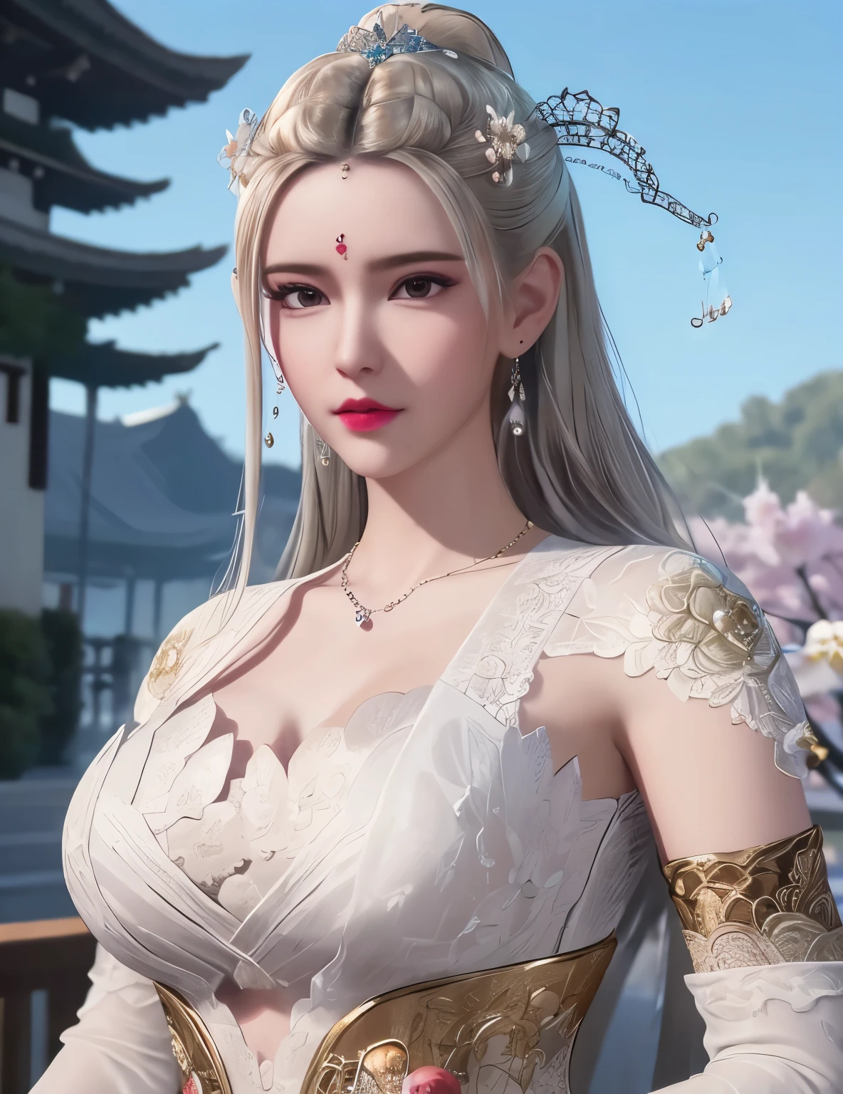 ultra realistic 8k cg, flawless, clean, masterpiece, professional artwork, famous artwork, cinematic lighting, cinematic bloom, perfect face, beautiful face, fantasy, dreamlike, unreal, science fiction, lace, lace trim, lace-trimmed legwear, luxury, jewelry, diamond, gold, pearl, gem, sapphire, ruby, emerald, intricate detail, delicate pattern, charming, alluring, seductive, erotic, enchanting, hair ornament, necklace, earrings, bracelet, armlet,halo,autumn,
(,1girl, pov,best quality, ) , (,1girl, solo, large breasts, looking at viewer, cherry blossoms, )