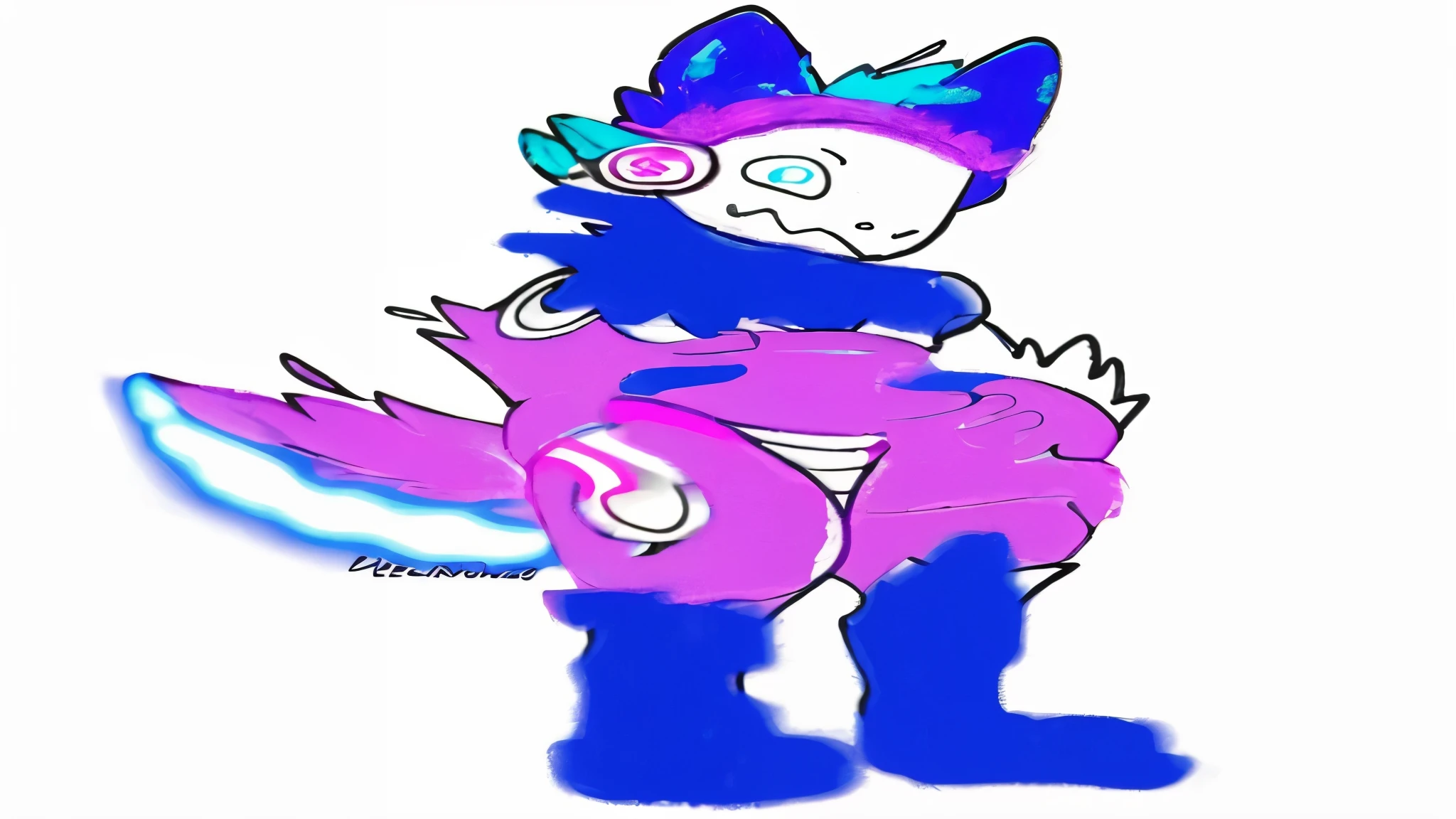 Score_9, score_8_up, score_7_up, flat colors, an Anthro avian crow girl, female, small grey beak, tall, small crow tail, black body, white background, purple eyes, short black emo hair, purple highlights in hair, hands with five fingers, naked, barefoot, bird leg texture, bird arm texture, 5 toes, toe claws, sitting, feet focus,