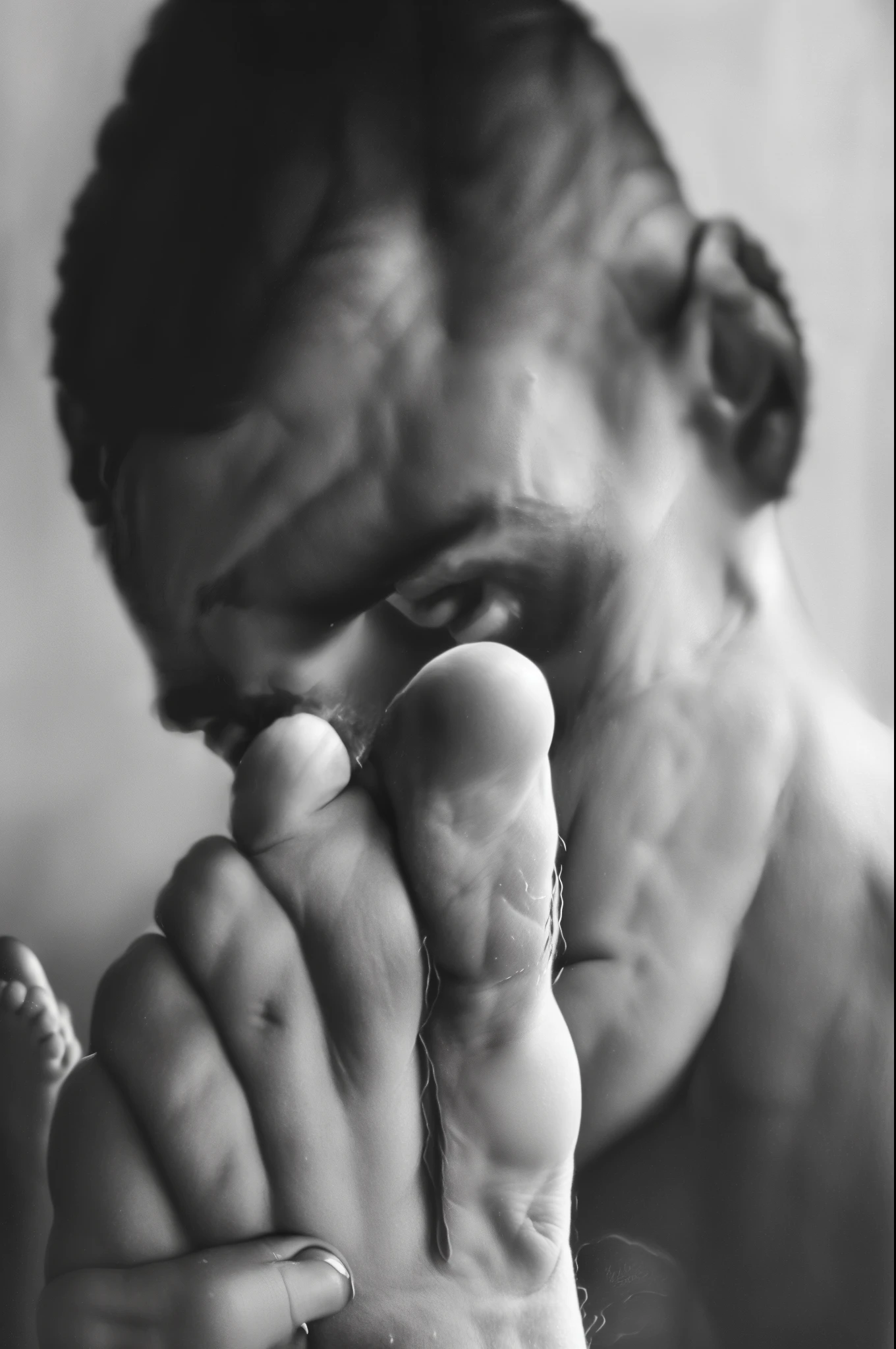 model faaris azura, faaris, faaris azura with a bruised foot and a wound on his foot, hyperrealism photography, hyper realistic film photography, 8k artistic faaris azura portrait photography, handsome faaris azura, instagram photo, detailed portrait shot, by Dimitre Manassiev Mehandjiysky, potrait, close up portrait photo, faaris azura holding his hands up to his face, faaris azura, hand photography, handsome faaris azura with beard, faaris azura
