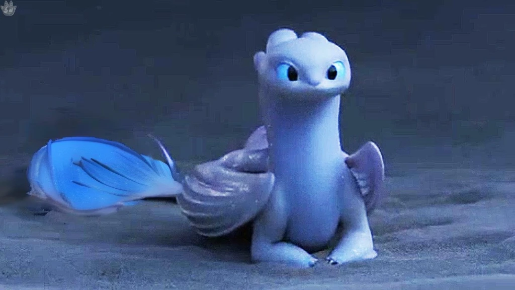 nublessv1,membranous,tail, (ultra-detailed, realistic:1.37),smooth blue scales, deep-sea creature, vibrant colors, ethereal lighting, smooth skin, salamander-like, large dorsal fin, smooth scales, fins,