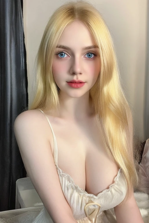 RAW,, Nikon Z 85mm, award-winning glamor photography, ((best quality)), ((masterpiece)), ((realistic)), beautiful russian woman, black lace dress, white skin, 18 years old, ((long blonde hair:1.3)),hazel eyes,perky huge breasts, sitting in the bed, eiffel tower in the background, ((huge breasts)), innocent, intricate details, highly detailed, sharp focus, professional, 4k, divine rays, hand model, stunning blue eyes, small, delicate, innocent, high resolution, detailed facial features, high detail, sharp focus, soft , aesthetic, extremely detailed, photo_\(ultra\), photorealistic, realistic, post-processing, maximum detail, roughness, real life, ultra-realistic, photorealism, photography, 8k uhd, photography, SEMHOUETTE light, russian face