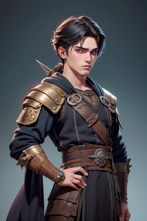 Joven, vikingo, cultura vikinga,  con arcos en las manos, adiestramiento, Estilo Juego de Tronos, medieval, Pelo corto con flequillo, machista, male, (((joven))).