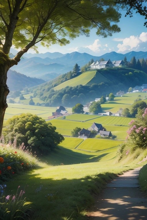 Beautiful sanctuary landscape, flores de cerejeira, pinheiros, anime arte de fundo, Art style of Japan, Linda cena de anime, detailed scenery - width 672, arte de fundo, paisagem de anime, fundo de anime, Linda cena de animery, bela cena de paz em anime, arte de paisagem, Japan Village, paisagem de anime concept art, 8k))