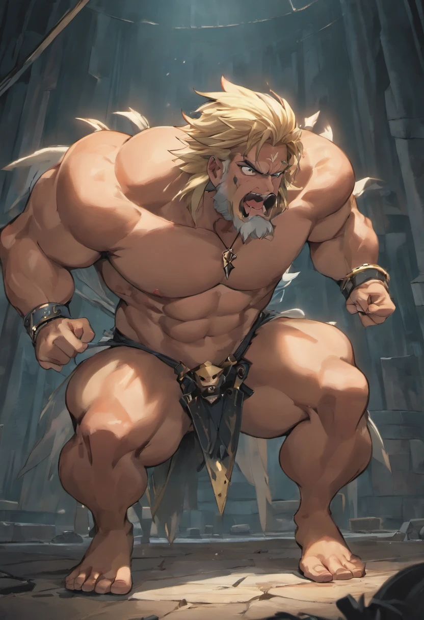 masterpiece, best quality, fantasy world, a giant muscular man, on all fours, semi naked, bdsm style suit, bondage, dressed in leather and harness, studs, rings, chains, and sex toys, carrying a palanquin on his back, head hidden by a mask baroque leather, high resolution animated 8K