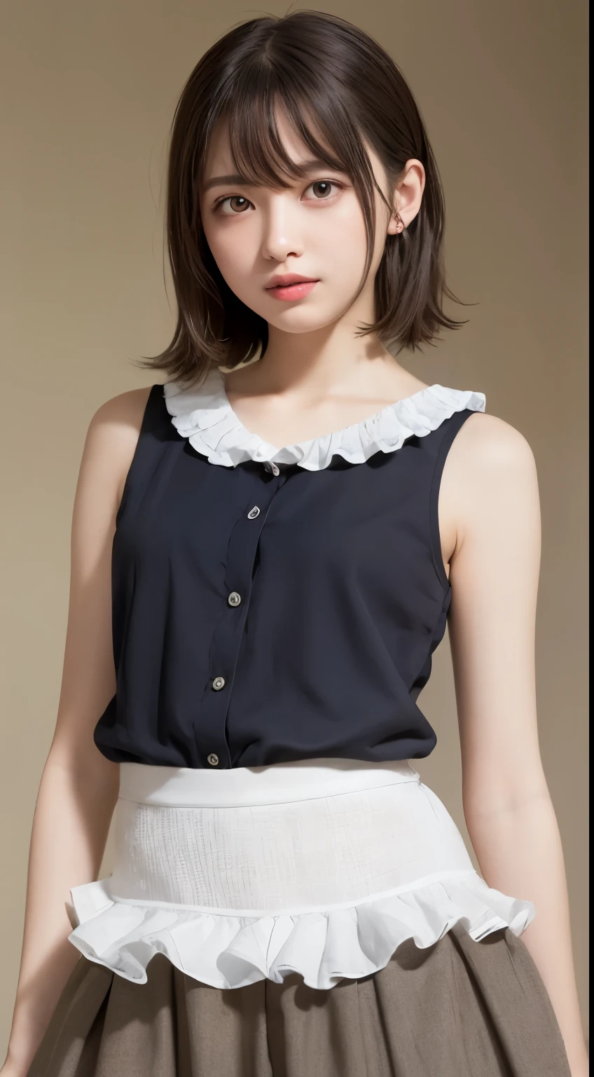 Smile、night、original photography、(((ultimate beauty portrait)))、((sparkling skin))、1 girl、Beautiful 15 year old girl from Prague、bright expression、((brown hair))、()、(frilly skirt:1.5)、((Big eyes sparkling like gems))、cardigan、open your clothes、even、Glowing and radiant skin、(medium hair)、(silk ponytail)、( permanent)、(from below)、under skirt、(from below看内衣的特写)、Eyeliner、beautiful bangs、hair between eyes、((Masterpiece、quality、Super detailed、movie light、intricate details、high resolution、Very detailed))、background for this、8 kood、digital SLR、soft light、高quality、film grain、XT3 、shallow view deep、natural soft light、Kamimei、plump bust