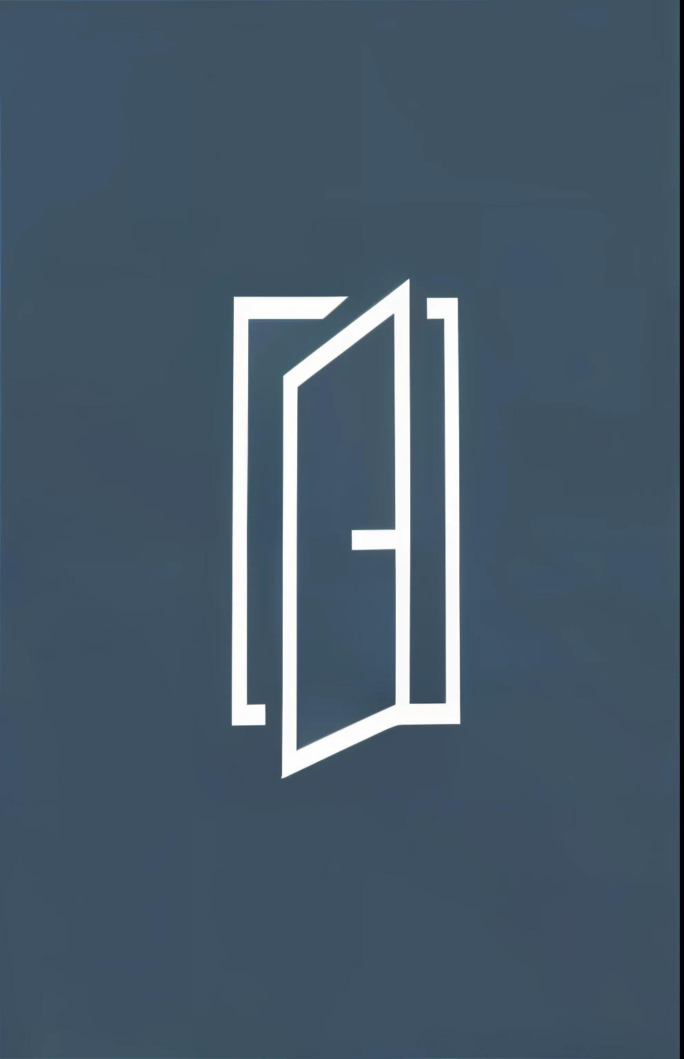 蓝色背景上带有字母s和字母h的白色Door, Flat minimalism, 开Door, logo without text, Door, 打开Door, minimalist logo, Door口, Evan Lee, in Door, 3 Door, Door户开放, Open window ib background, Plane 2D, carson ellis, exploration, Clean and minimalist design, Icon for the AI application, Efficient
