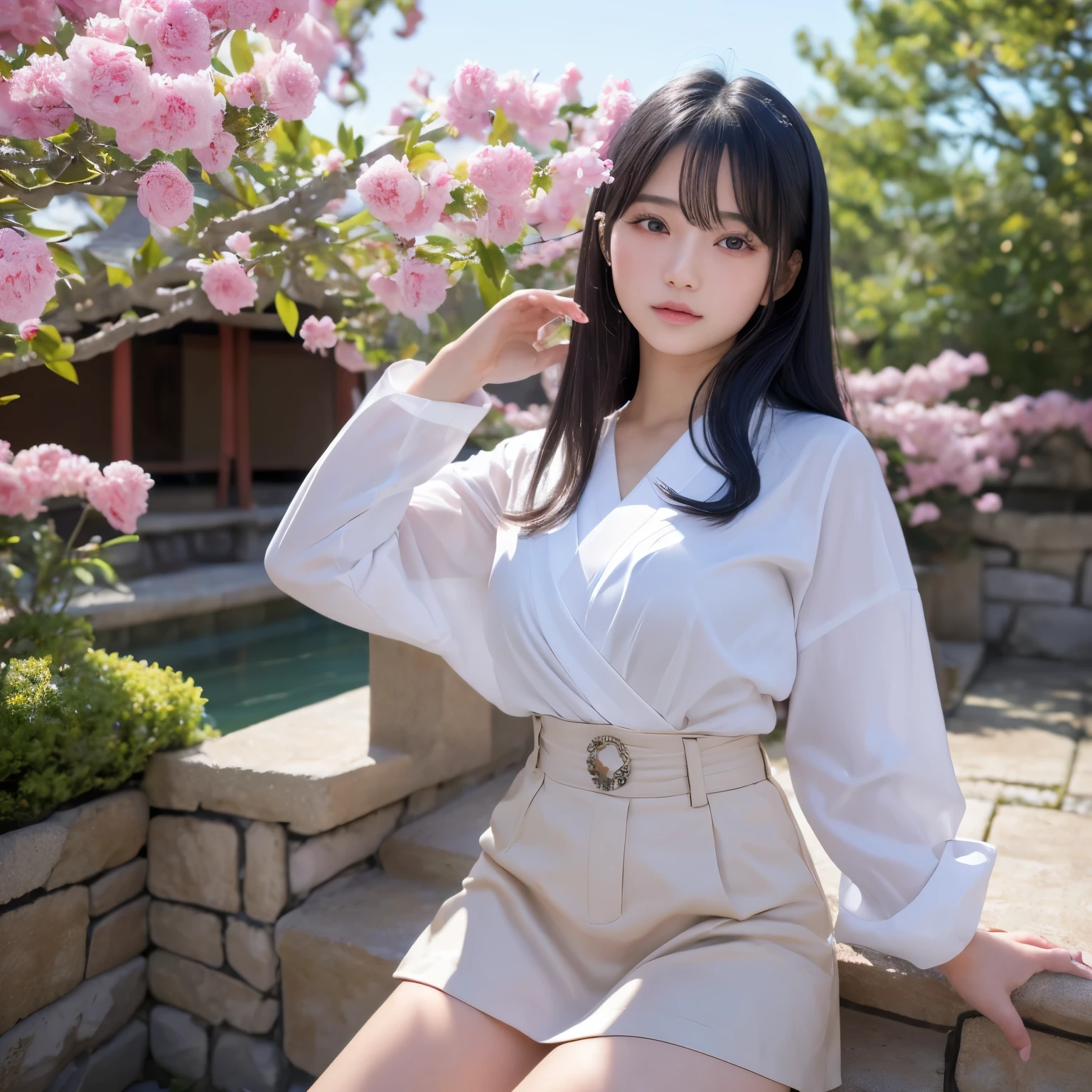 (8k, best quality, masterpiece, ultra highres, ultra-detailed:1.2) , Photo of Pretty Japanese girl
, (18 years old:1.1), Japanese idol、全裸、全身姿