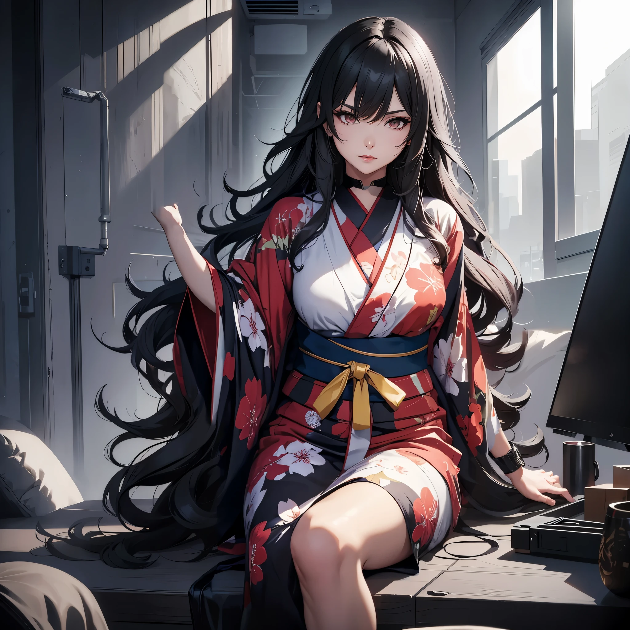Long yukata, beautiful, 4k, masterpiece, official art, highly detailed
