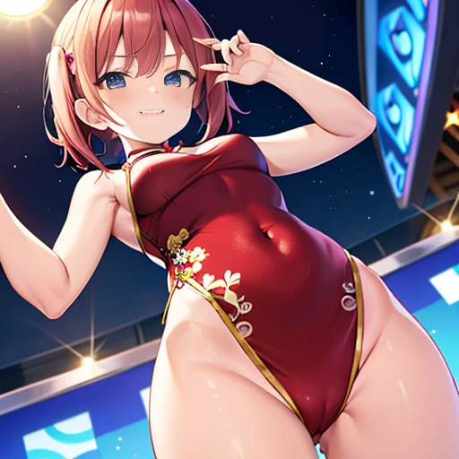 cute face　Angle from directly below　　　pose of temptation、laughter　　　　　attractive body　Rear angle　　choker　Gravure idol　red carpet　　in the middle of the night　　Pose with your hips thrust out　Cheongsam costumes　