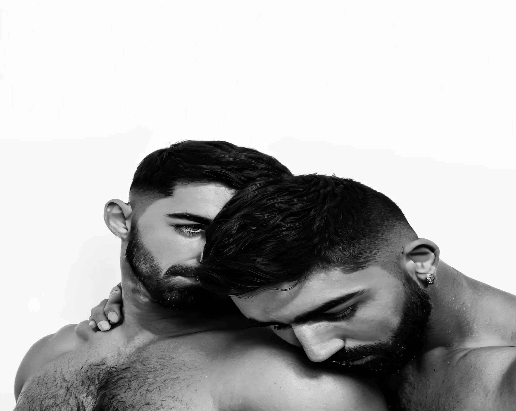 faaris azura hugging each other in the same picture, faaris azura hugging, muscular faaris azura antwined together, faaris azura and boyfriend, two muscular men entwined, handsome faaris azura and boyfriend 
