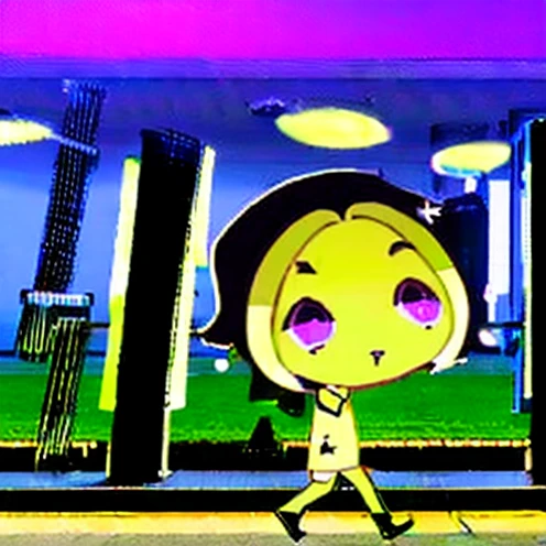 Black Lemonade Cookie Walk Seoul streets, by Guillaume Renard 