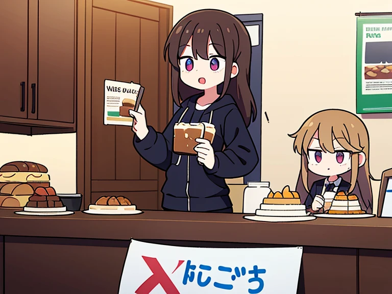 Poster,dessert,stickfigure