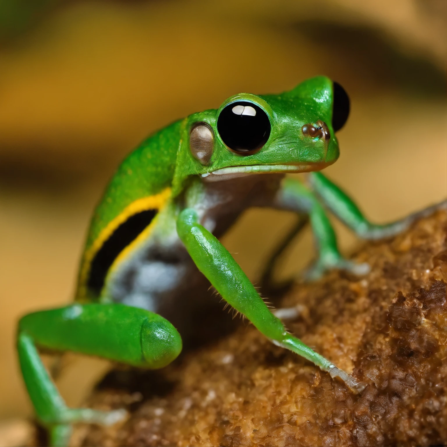 In the cave,Small male Hylobatidae, Hominidae, Ponginae,