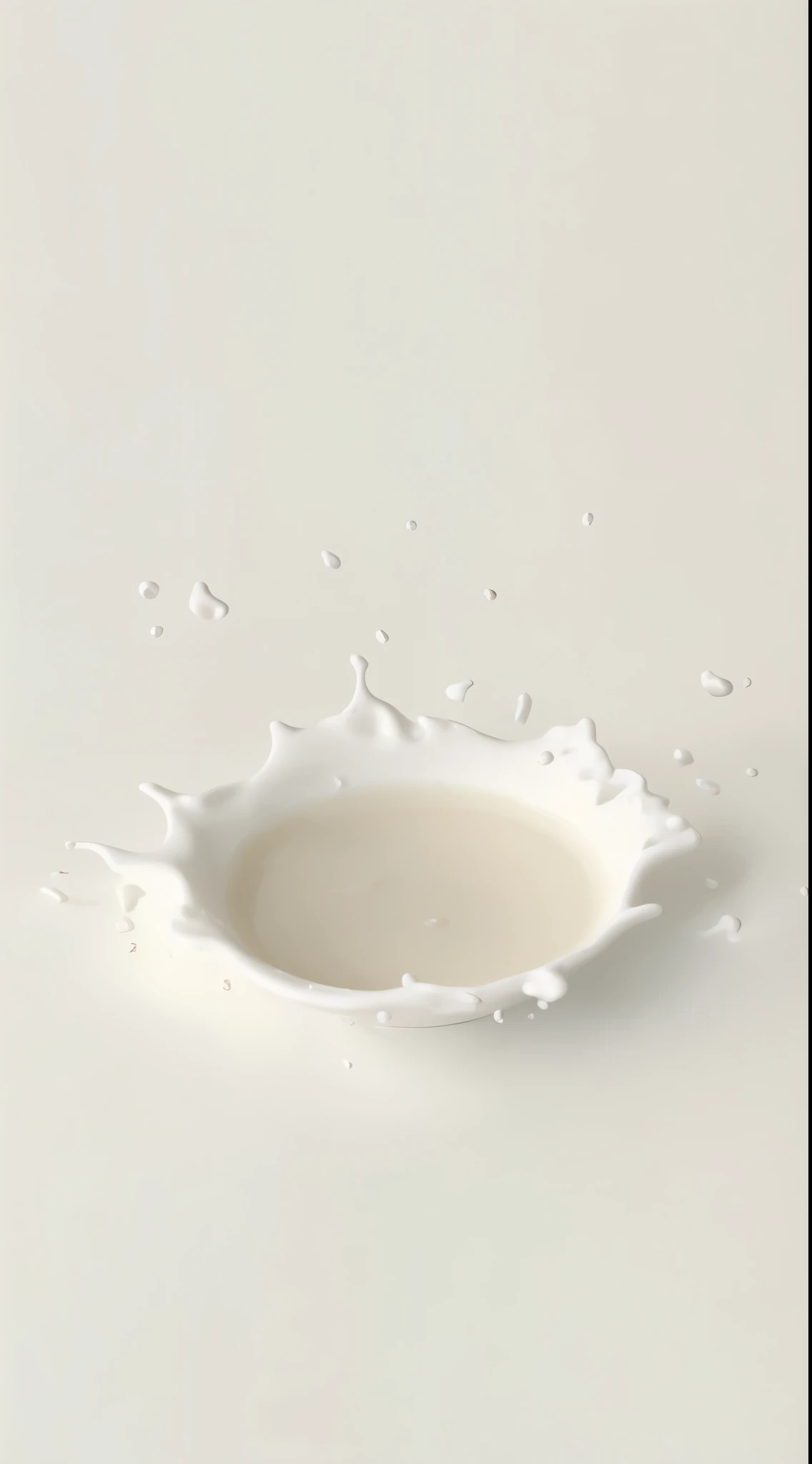 Fine white liquid, flowing milk, Cream white background, milk, Elegant white drops of tar, High quality theme rendering, Milk liquid splash