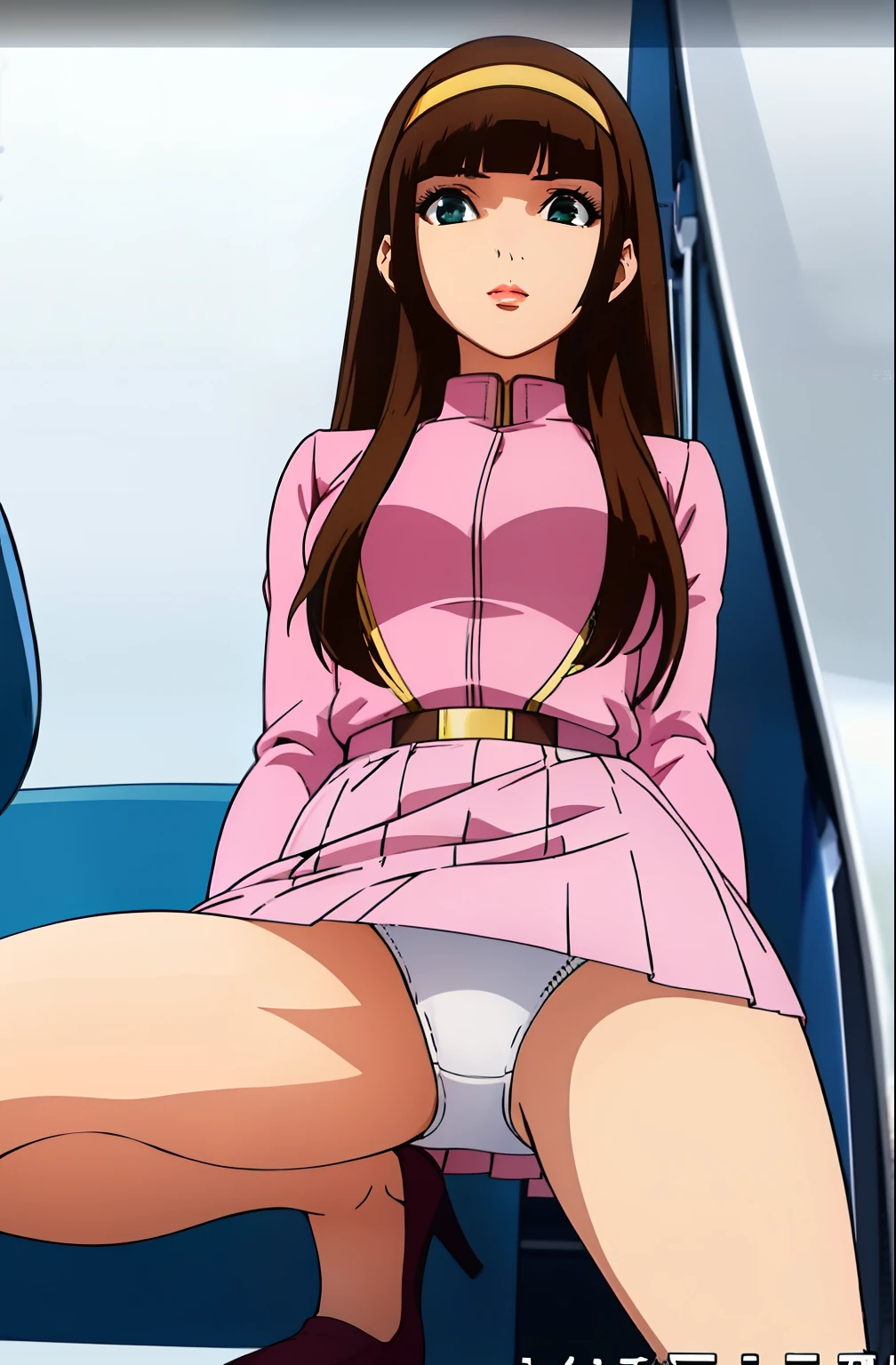 1 girl, Sayla Mass, spread legs、show white panties,It's elegant, muste piece, She squats down and spreads her legs showing her panties.、complicated, Army pink uniform dress with a super miniskirt so short you can almost see your pants.........、pure white panties、Please squat down and show me your white panties.........、Super miniskirt You can see the pants in the miniskirt、white panties、Reality, best quality, disorganized, high face detail, Perfect eyes, 18 years old, cowboy shot, realization、, vivid colors, pink uniform, Skirt、Photography、Gravure shooting style、real image、Highest image quality、1 girl, Sayla Mass, It's elegant,spread legs,show me your white panties, muste piece, complicated,super mini skirt、white panties、 Reality, best quality, disorganized, high face detail, Perfect eyes, 18 years old, cowboy shot, , vivid colors, white uniform, Skirt