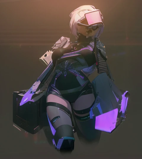 ((La mejor calidad)), ((obra maestra)), (muy detallado:1.3), ...............................................................................................................................................3D, Beautiful (cyberpunk:1.3) Mujer hacker, peinado corto,pelo corto, Volver al visor, cabello grueso, Terminal de ordenador operativo, Pantalla montada en la cabeza, computer server, Pantalla LCD, fiber optic cable, Logotipo de la empresa, HDR (High Dymanic Range), Trazado de rayos, NVIDIA RTX, Super resolution, Irreal 5, Subsoil Scatter, Textura PBR, Post-procesamiento, Anisotropic filtering, profundidad de campo, maximum sharpness and sharpness, Texturas multicapa, Albedo y Highlight Maps, Sombreado de superficies, Accurate simulation of light-material interactions, proporciones perfectas, Renderizado de octanaje, duotone lighting, ISO bajo, balance de blancos, Regla de los tercios, amplia apertura, 8K RAW, efficient sub-pixels, sub-pixel convolution, glow particles, dynamic  pose