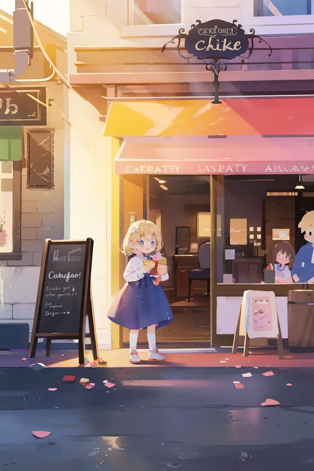 cake, At the cake shop, street view.