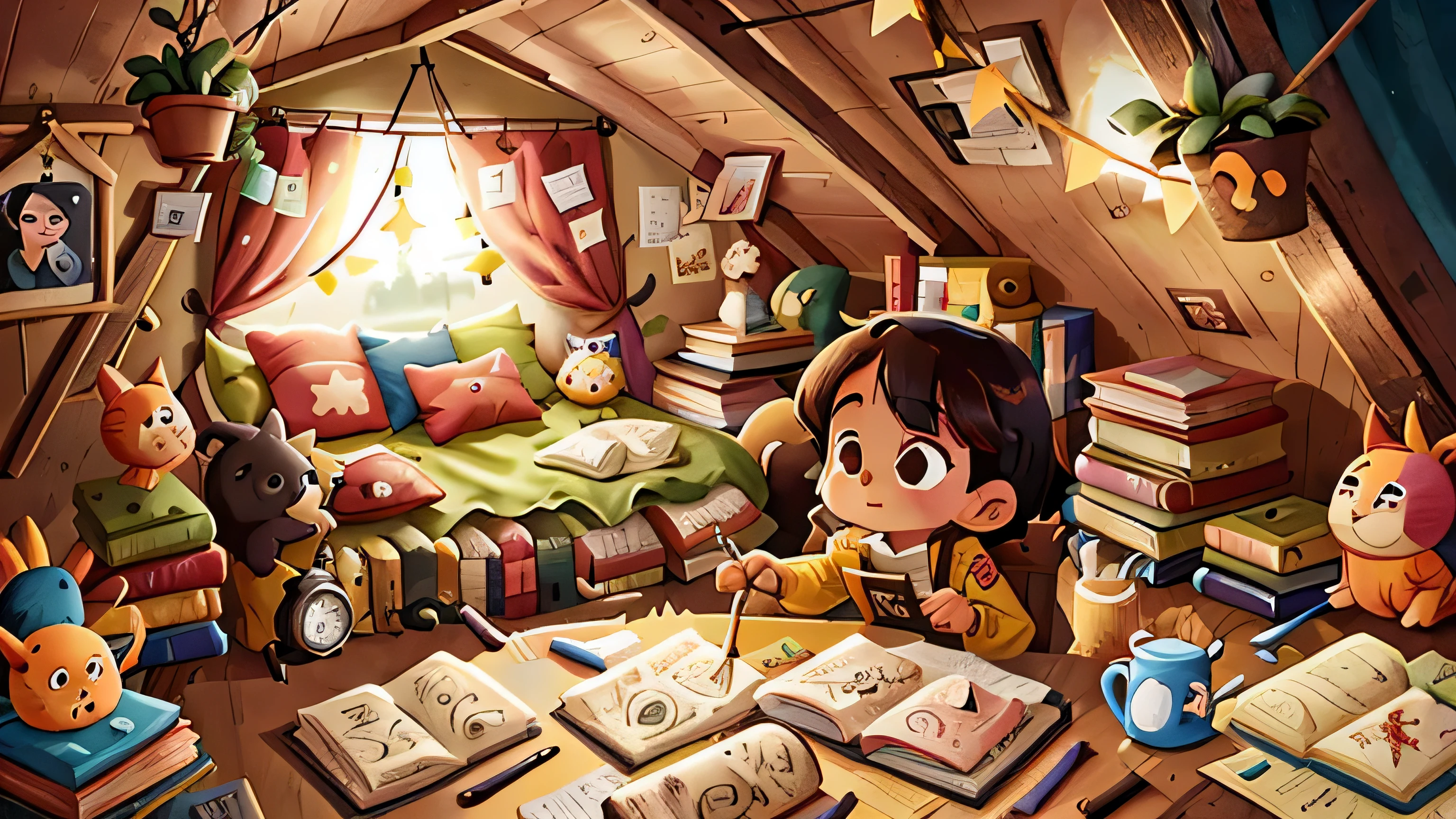 Reading Desk, attic