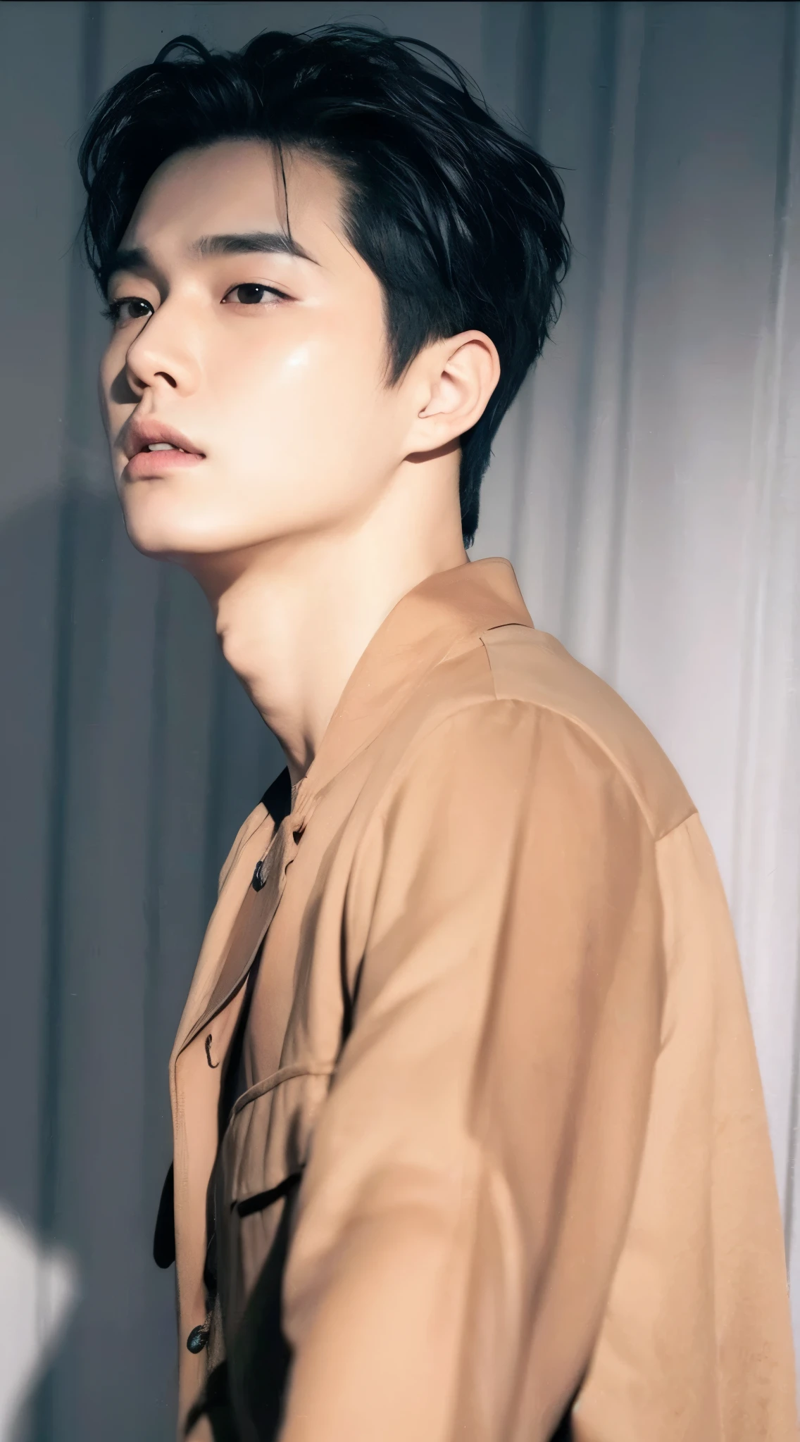 Song kang actor coreano y idol de kpop mas realismo en el cabello y ropa.